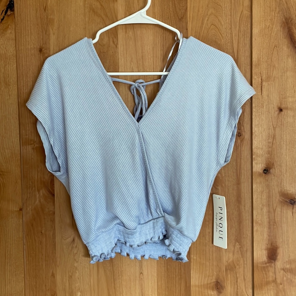 Small Alanya Surplice Knit Top